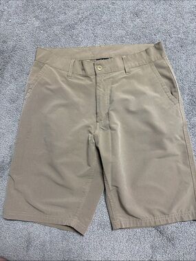 burnside Men's Flat Front Shorts - Khaki